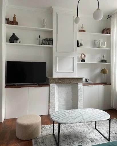Meuble TV sur mesure — détail