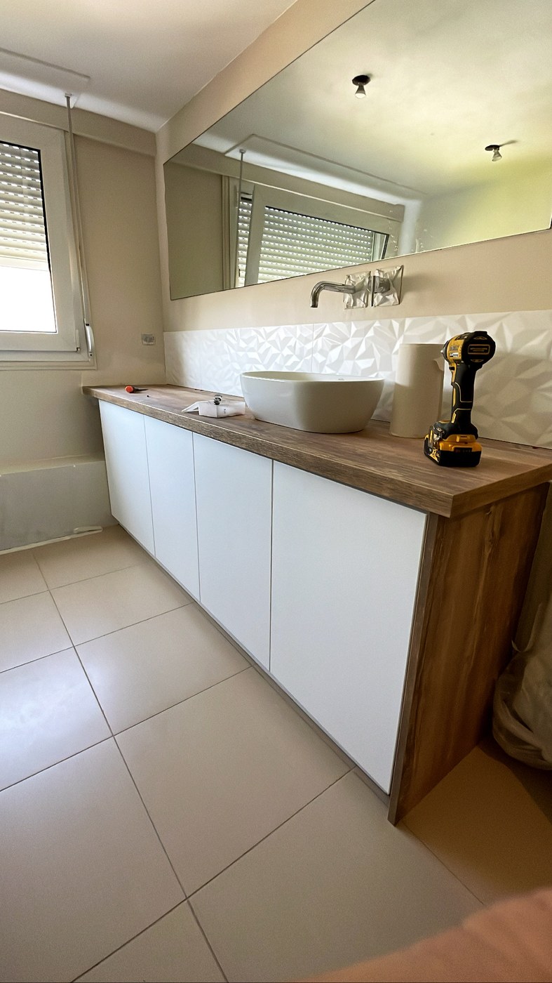 Meuble vasque sur mesure — vue d'ensemble