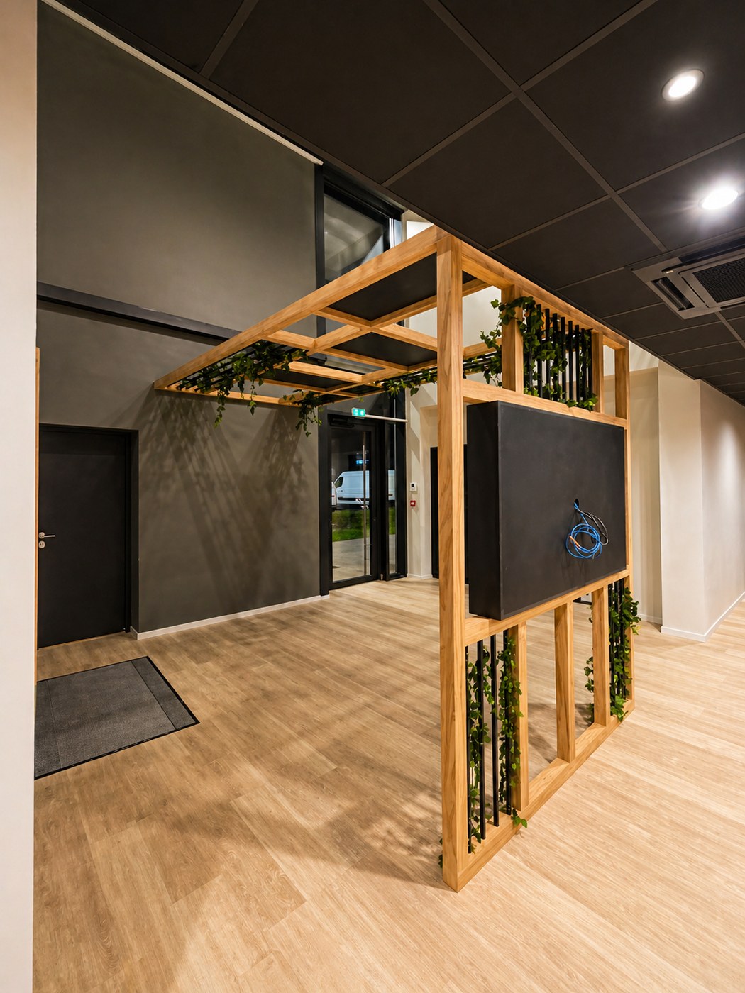 Pergola intérieure bois sur mesure