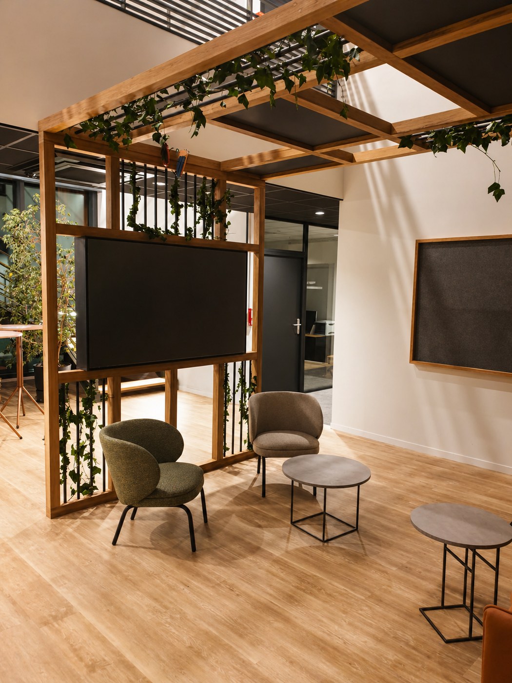 Pergola intérieure sur mesure — Glisy
